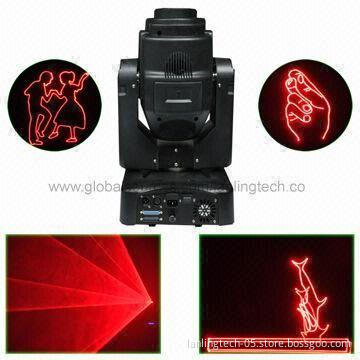 1W Red Disco Laser Light, Moving-Head Cartoon Animation Laser Light with DMX PC Control Mode